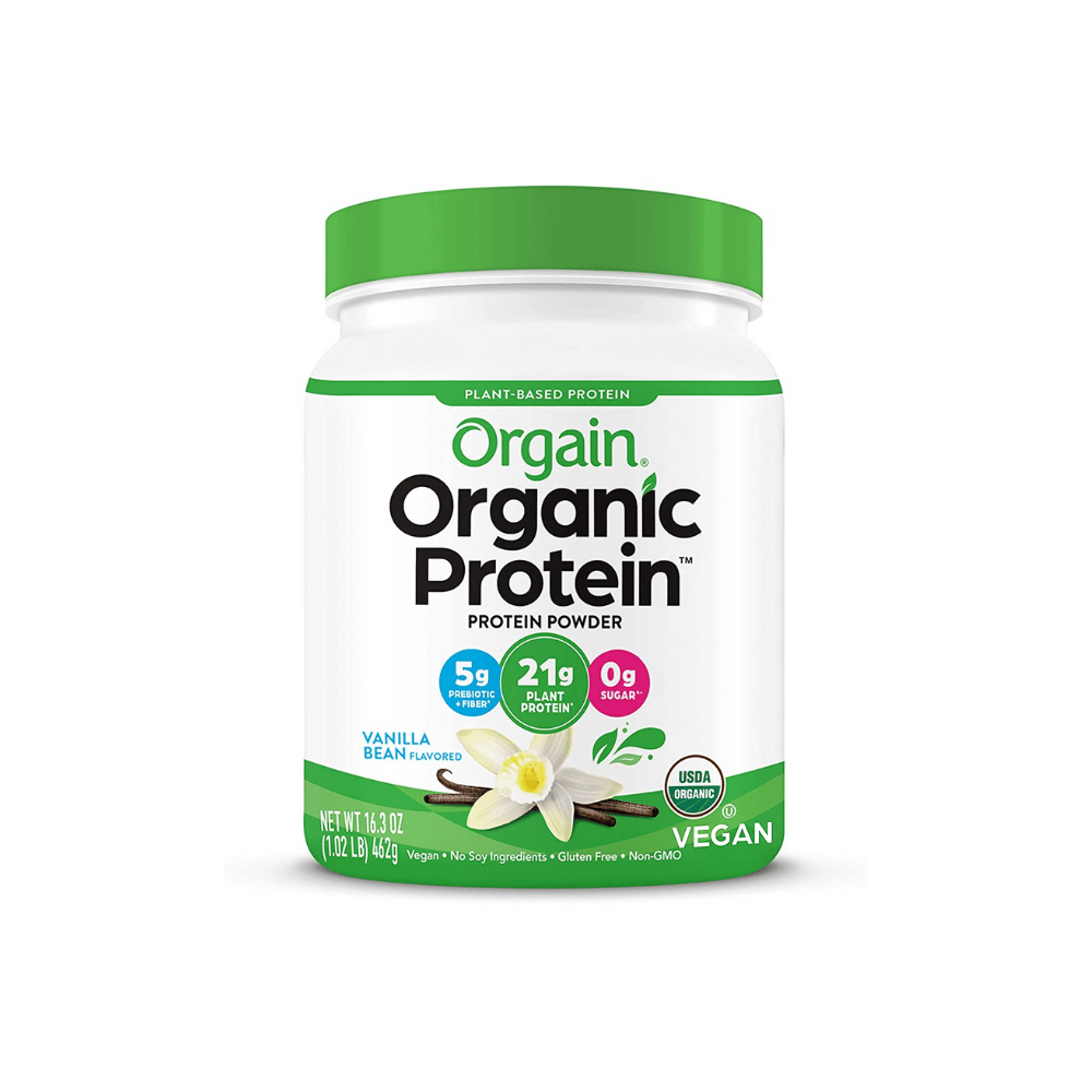 Orgain Organic Protein Plant Based Powder Vanilla Bean Flavor 1.02 Lb Jar