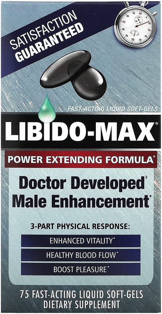 Applied Nutrition Libido Max Male Enhancement, Fast-Acting Liquid Soft-Gels