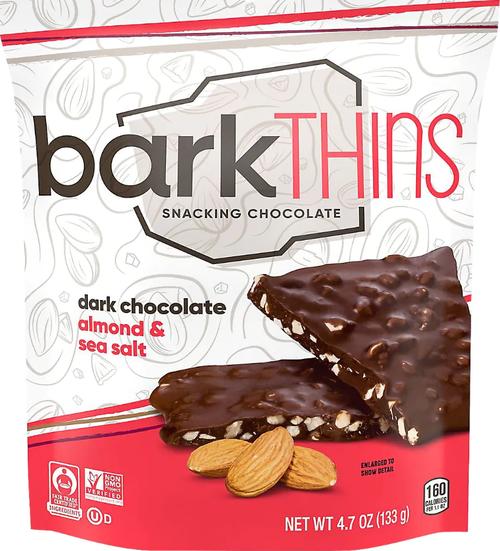 barkThins Dark Chocolate Almond With Sea Salt Bark