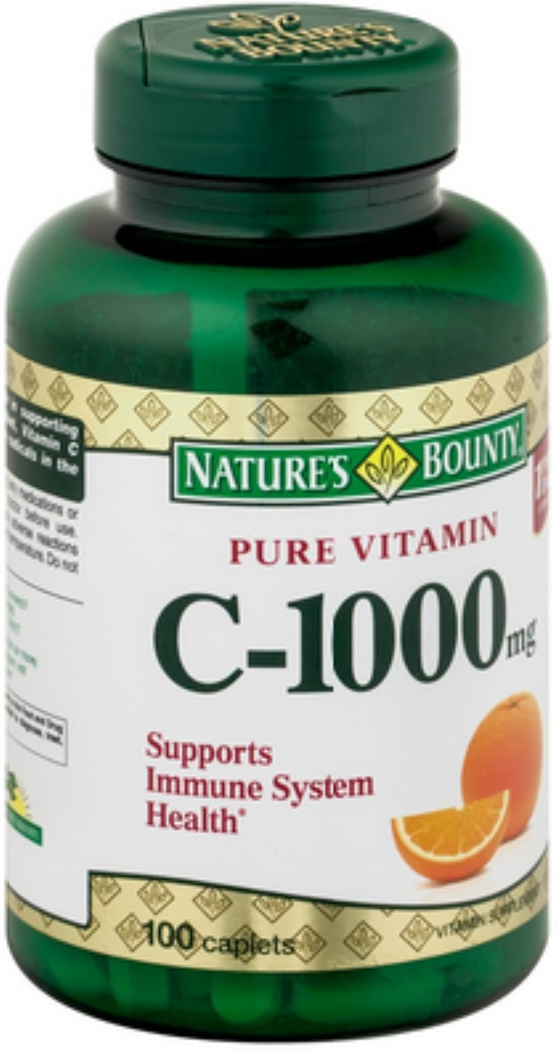 Nature's Bounty Pure Vitamin C 1000 Mg Caplets For Immune Health Support 100Ea