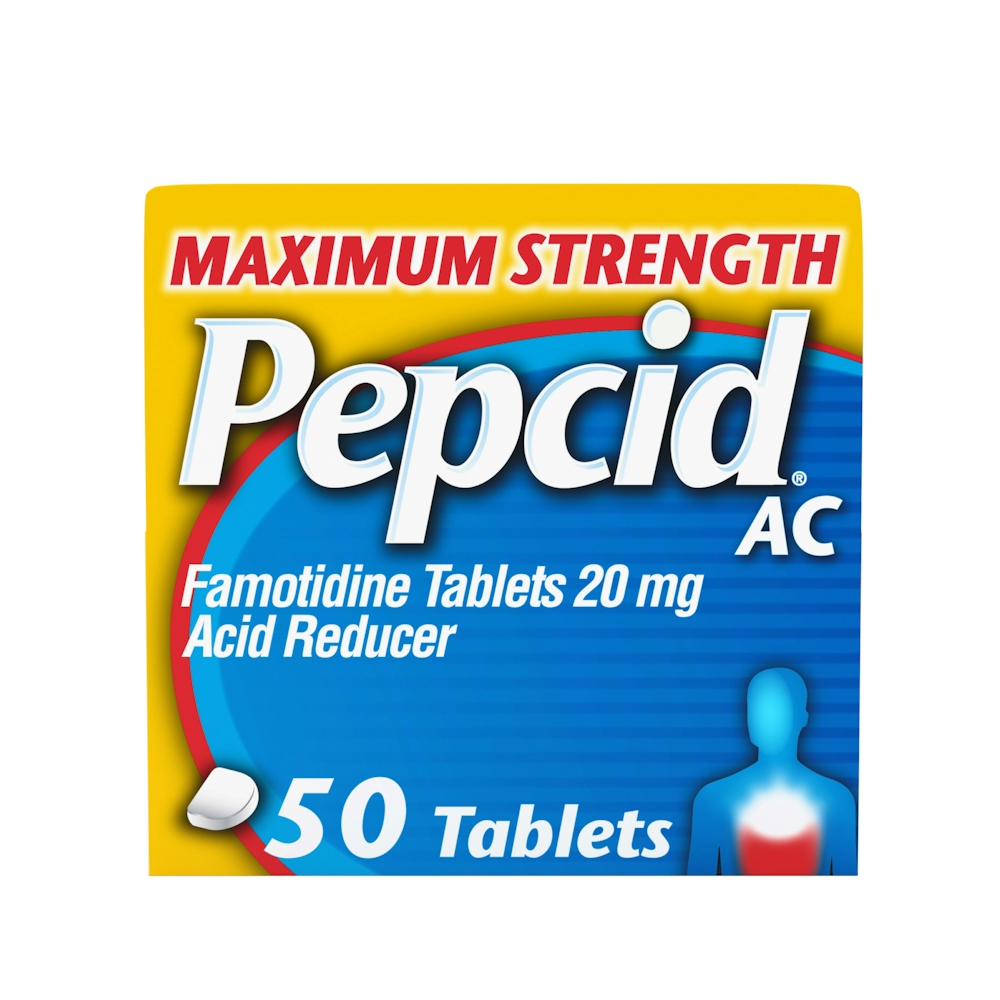 Pepcid AC, Acid Reducer, Maximum Strength, 20 Mg Tablets, 50 Count