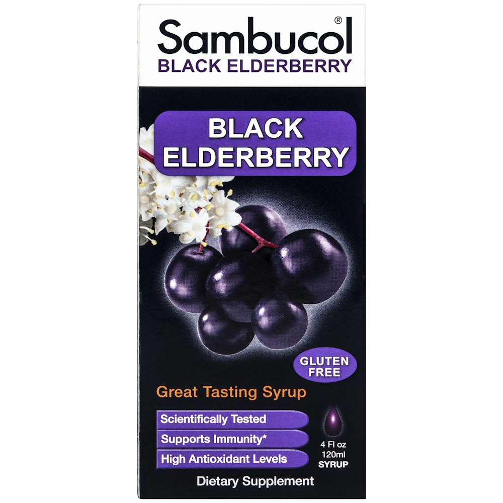 Sambucol Immune Syrup, Original Formula, 16,720 Mg, Black Elderberry 4 Fl Oz
