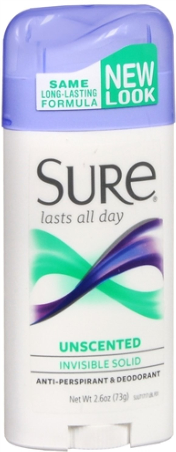 Sure Unscented Invisible Solid Antiperspirant & Deodorant