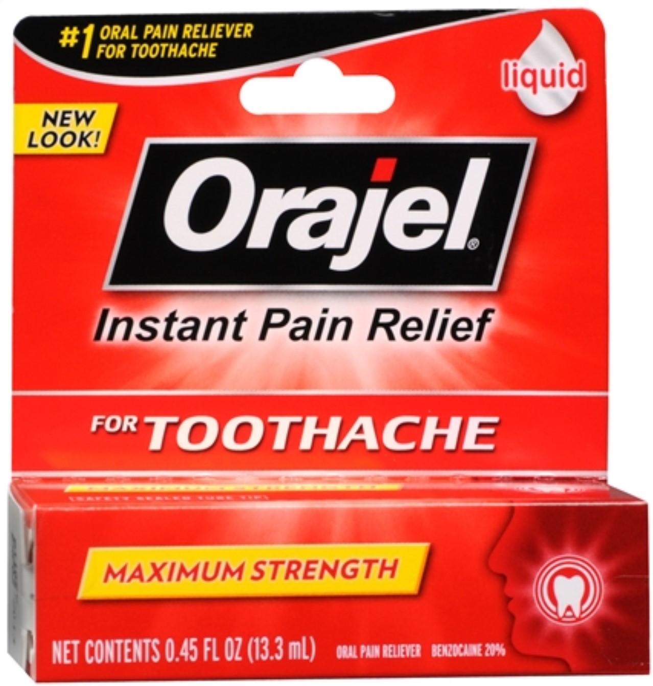 Orajel Toothpaste & Mouth Sores, Fast Acting Liquid 0.45 Fl Oz