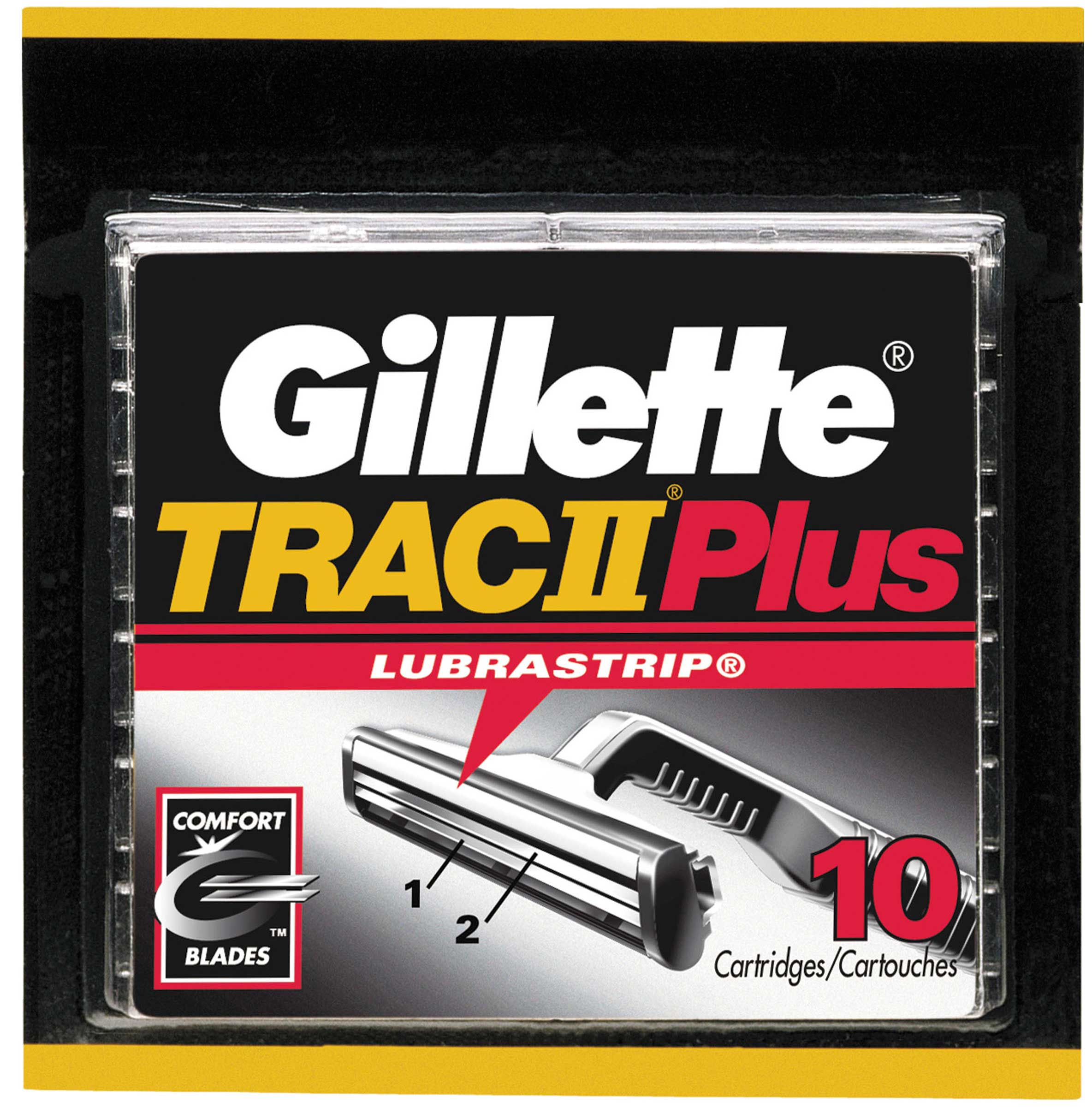 Gillette Trac II Plus Lubrastrip Cartridges 10ct