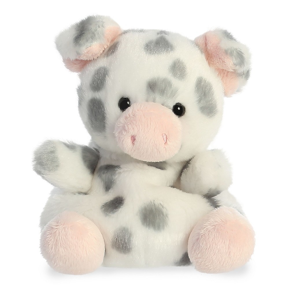 Aurora Palm Pals 5\" Piggles Spotted Piglet White Stuffed Animal