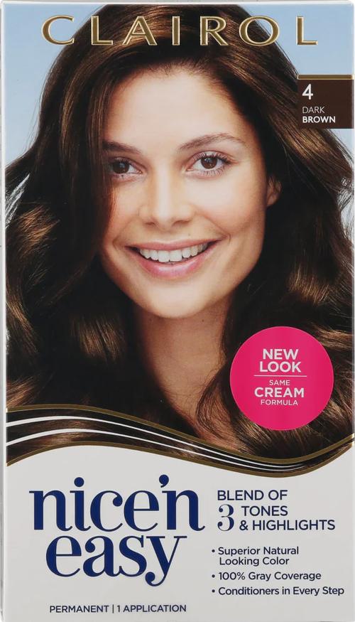 Clairol Nice'n Easy 4 Dark Brown Permanent Hair Color