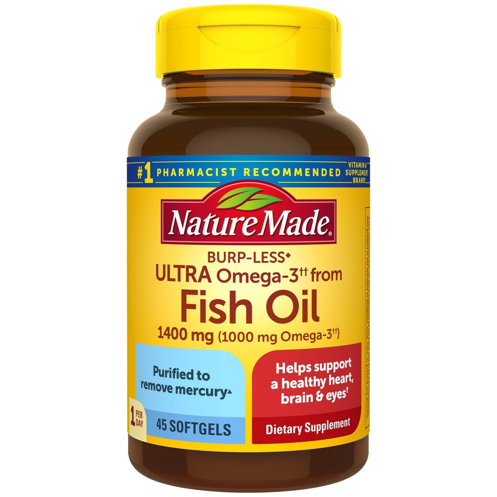 Nature Made Burp-less Ultra Omega 3 From Fish Oil 1400 Mg Softgels