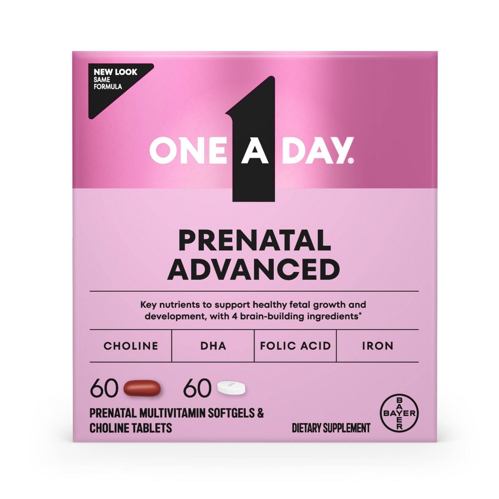 One A Day Advanced Prenatal Multivitamin With Choline, 60