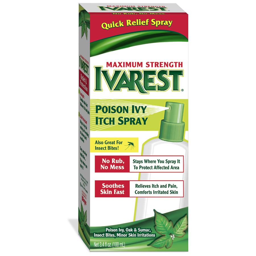 Ivarest Maximum Strength Poison Ivy Itch Spray 3.4 Fl Oz