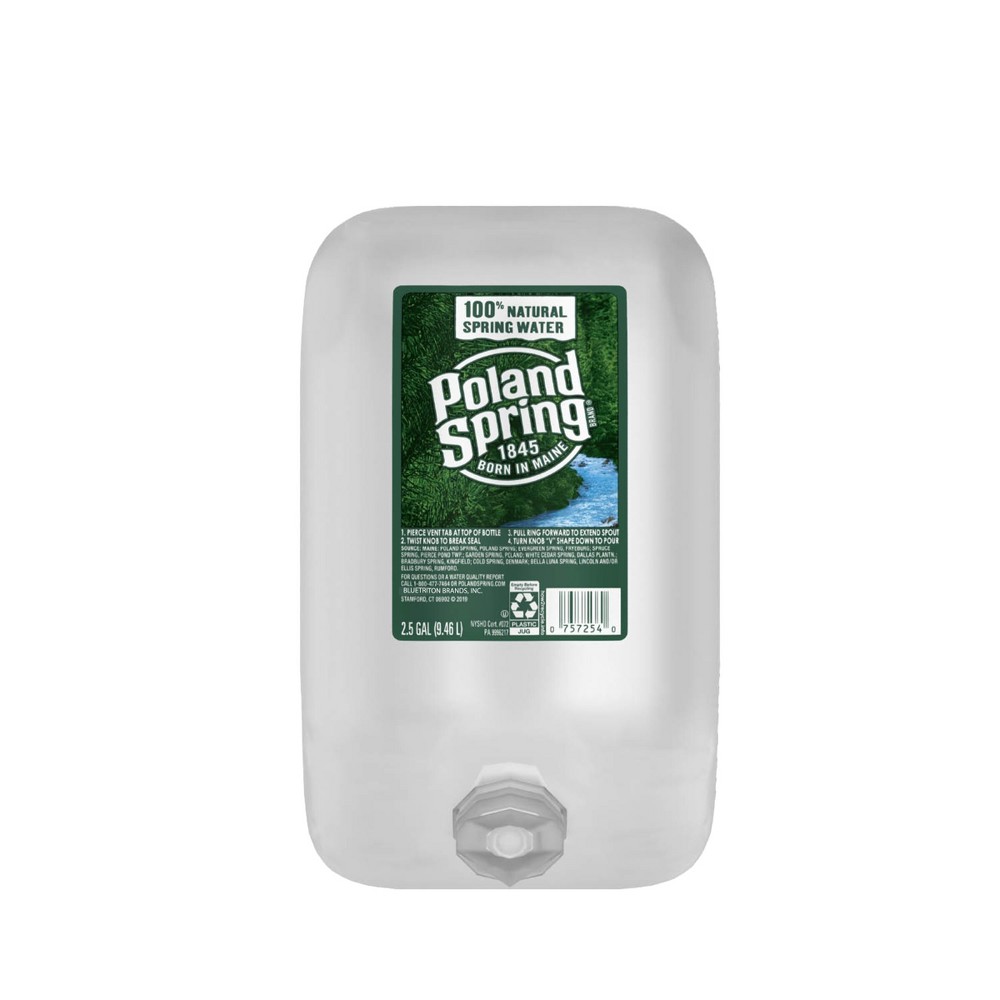 Poland Spring Brand 100% Natural Water - 2.5 Gal Jug
