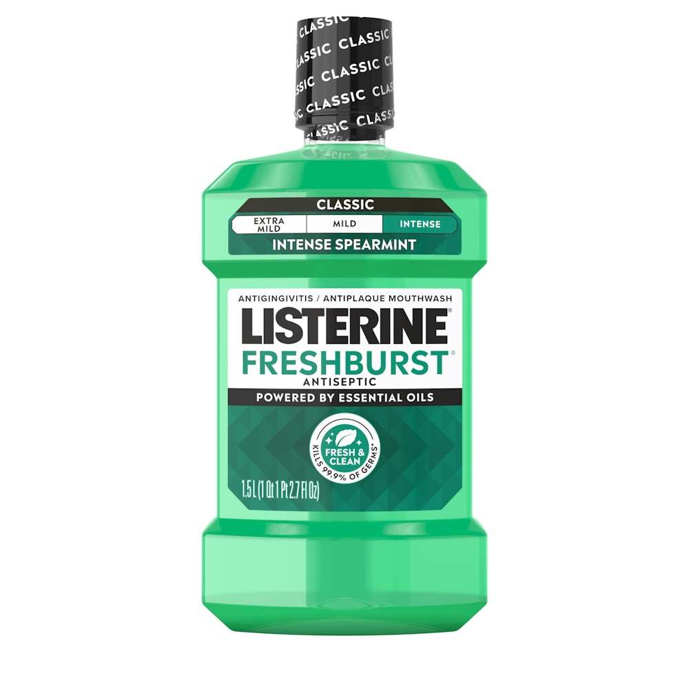 Listerine Freshburst Antiseptic Mouthwash For Bad Breath - 50.7 Fl Oz