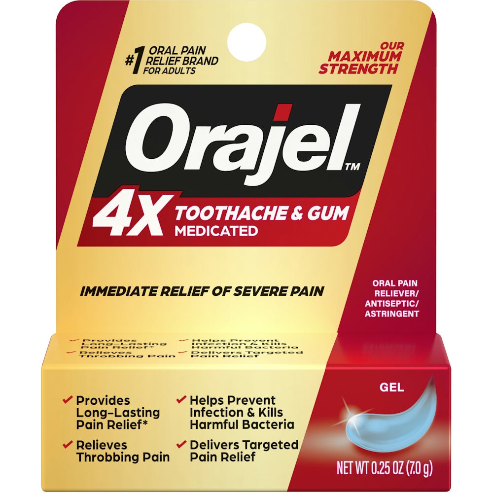 Orajel Severe Instant Toothache & Gum Relief Gel Plus, 0.25 Oz