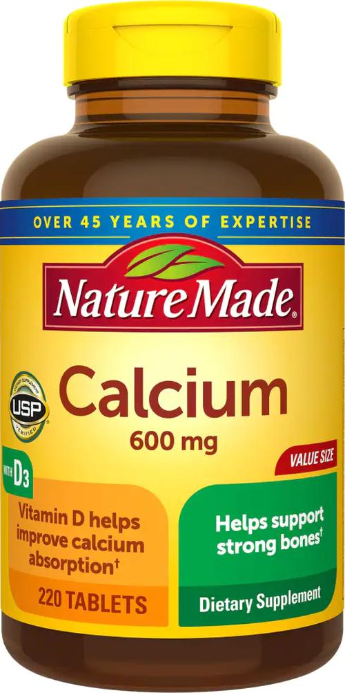 Nature Made Calcium With Vitamin D3 600mg Tablets