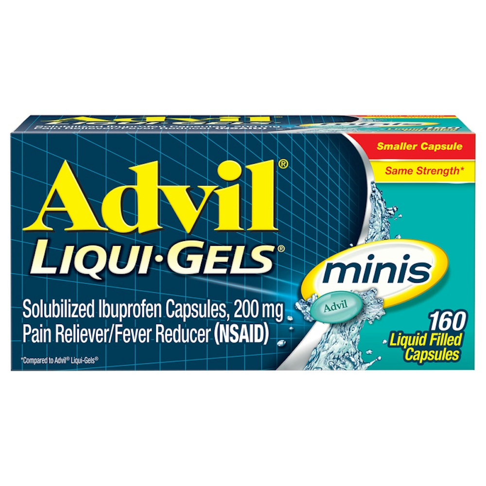Advil Pain Reliever/Fever Reducer, 200 Mg, Minis, Liquid Filled Capsules