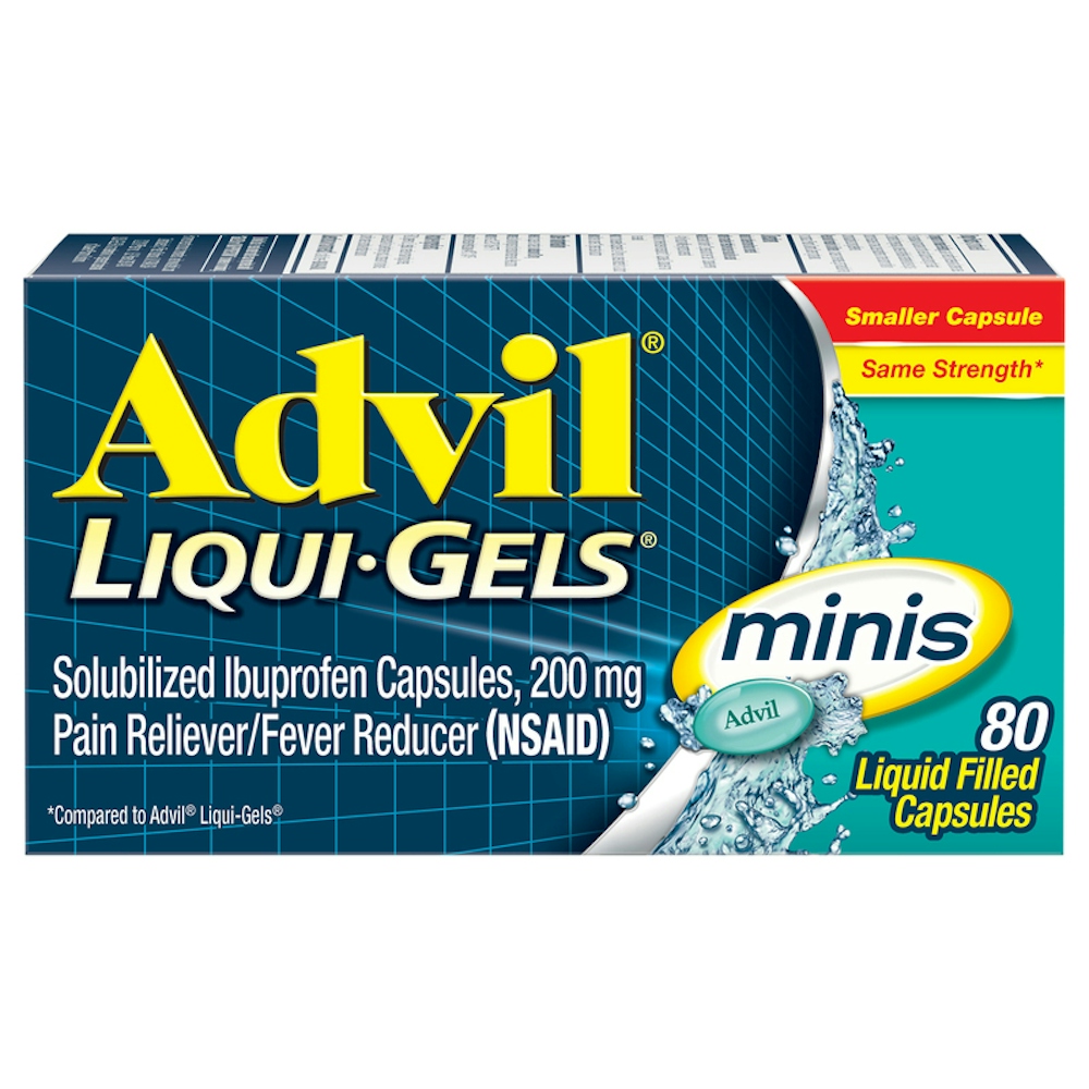 Advil Liqui-Gels Minis Pain And Fever Liquid Capsules, 200 Mg Ibuprofen