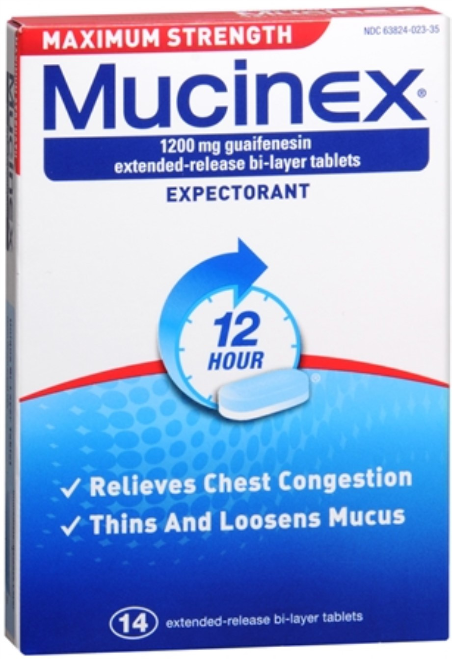 Mucinex Expectorant, Maximum Strength, 1200 Mg, 12 Hour, Tablets