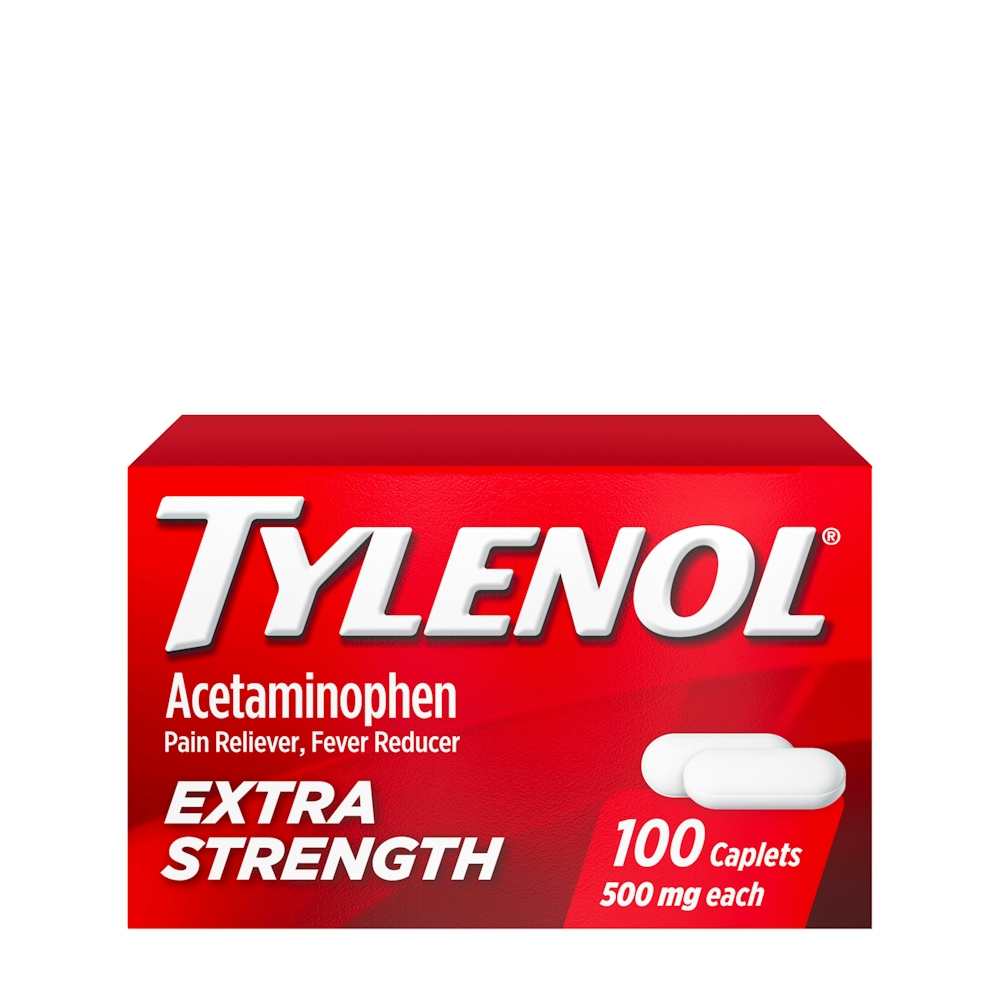 Tylenol Extra Strength Pain Reliever & Fever Reducer, Caplets 100 Count