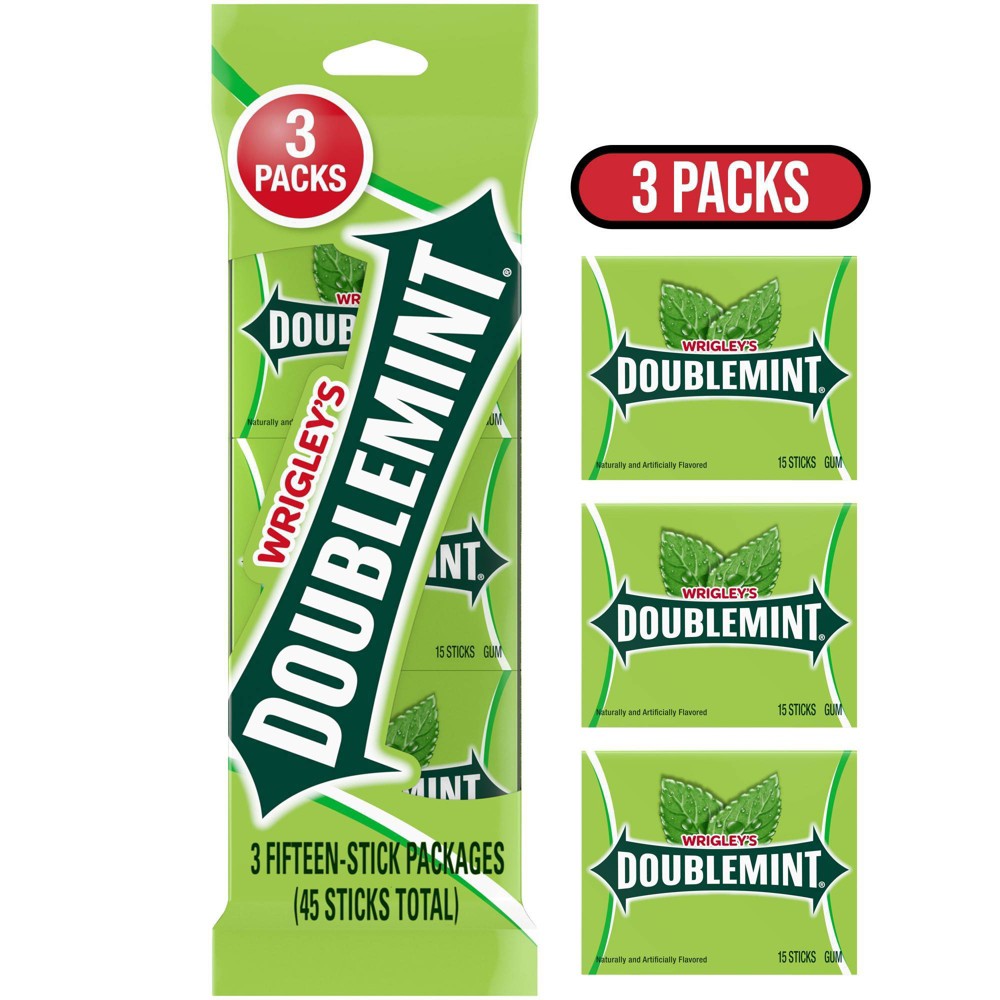Doublemint Wrigley's Bulk Chewing Gum Value Pack - 15ct/3pk