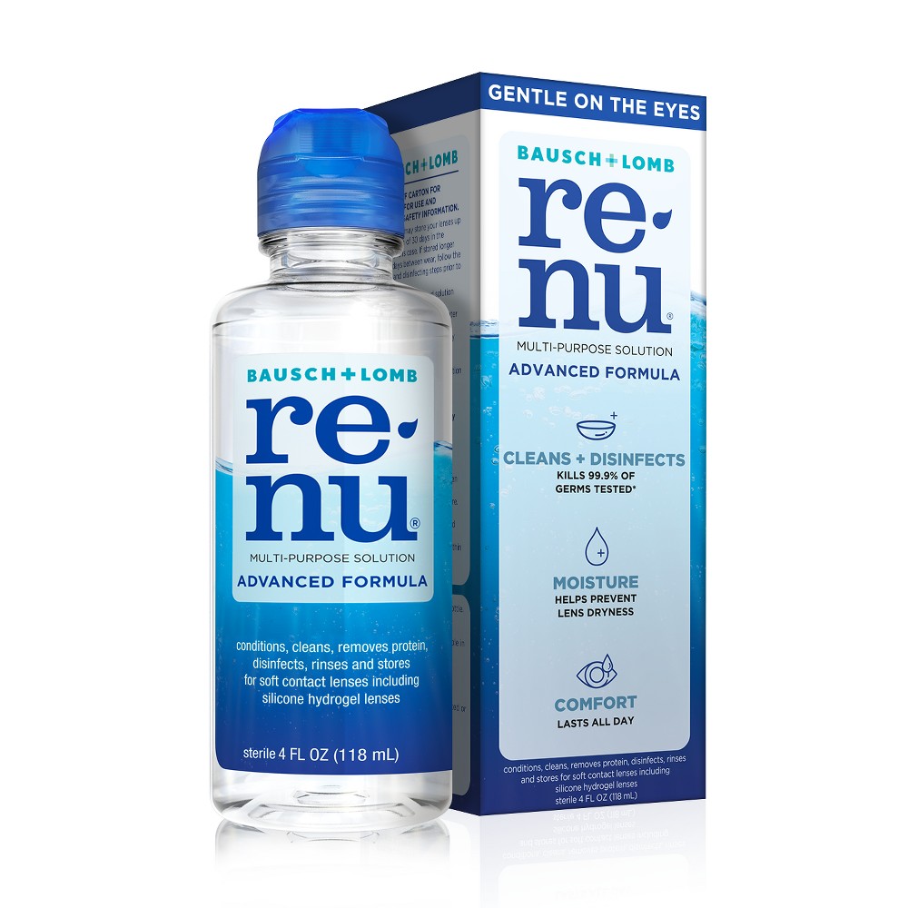 ReNu Contact Solution, Advanced Triple Disinfectant Formula