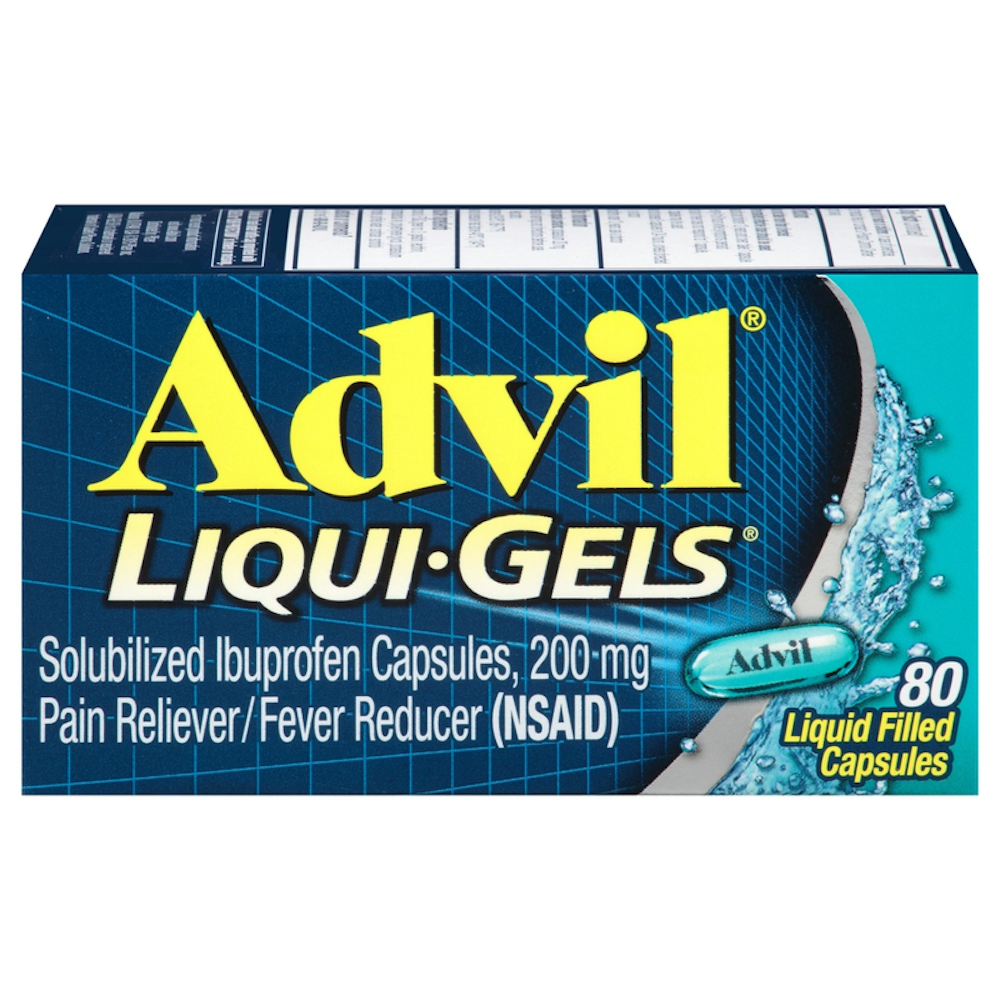 Advil Liqui Gels Pain Relievers And Fever Reducer Liquid Filled Capsules, 200 Mg Ibuprofen