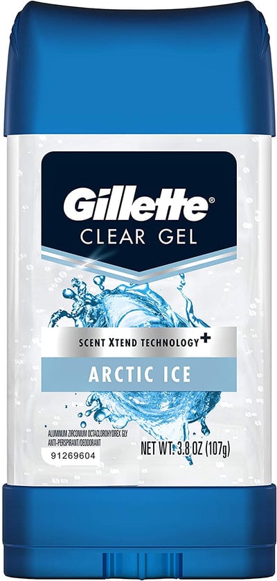brands Gillette Arctic Ice Clear Gel Men’s Antiperspirant And Deodorant