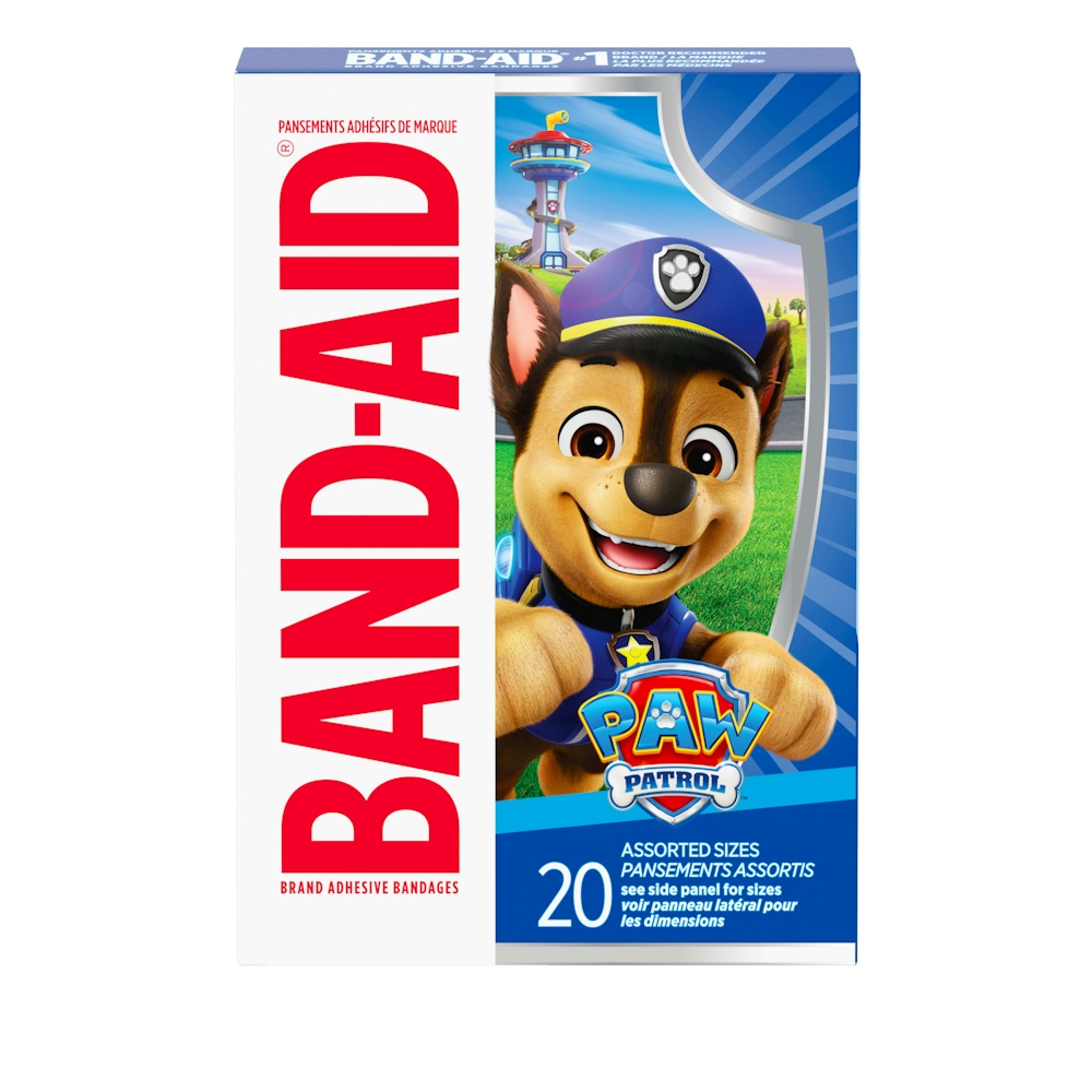 Band-Aid Brand Nickelodeon Paw Patrol Adhesive Bandages, Assorted Sizes