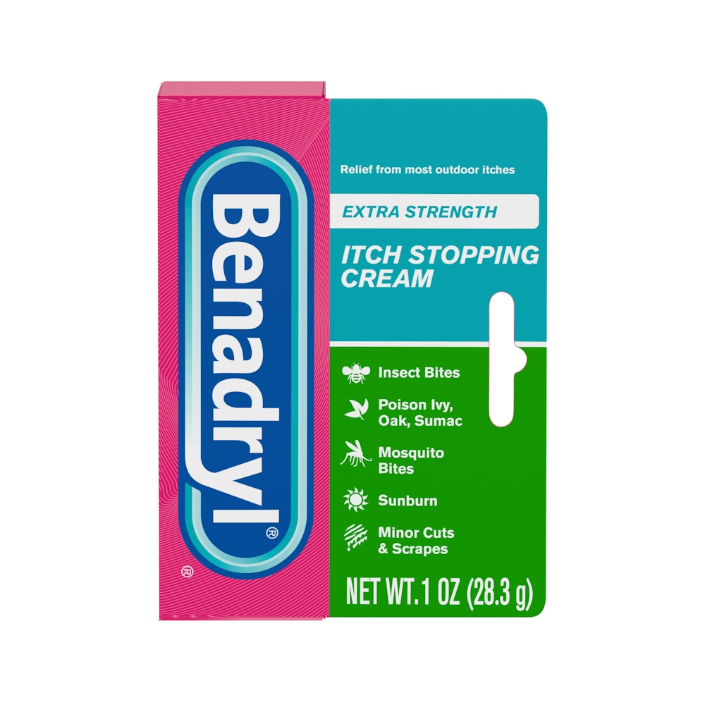 Benadryl Itch Stopping Cream, Extra Strength, For Ages 2+ - 1 Ounce