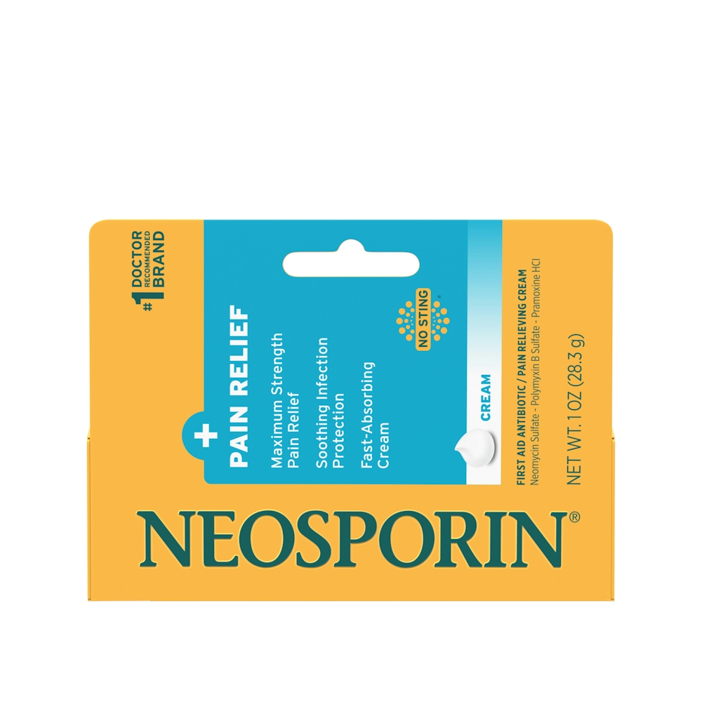 Neosporin Plus Pain Relief, Maximum Strength Antibiotic Cream -1.0oz