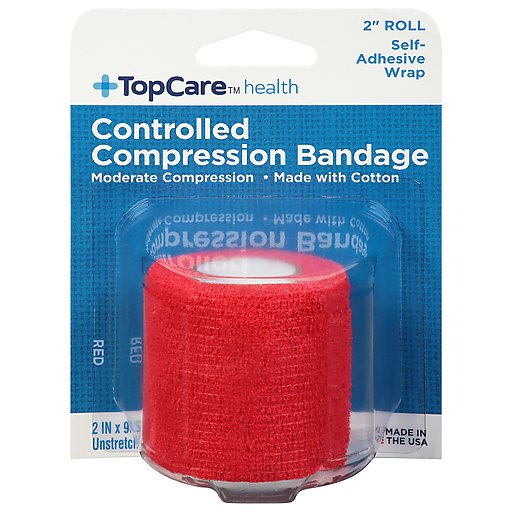 TopCare Controlled Compression Bandage Red 2 in x 90 in 1 ct