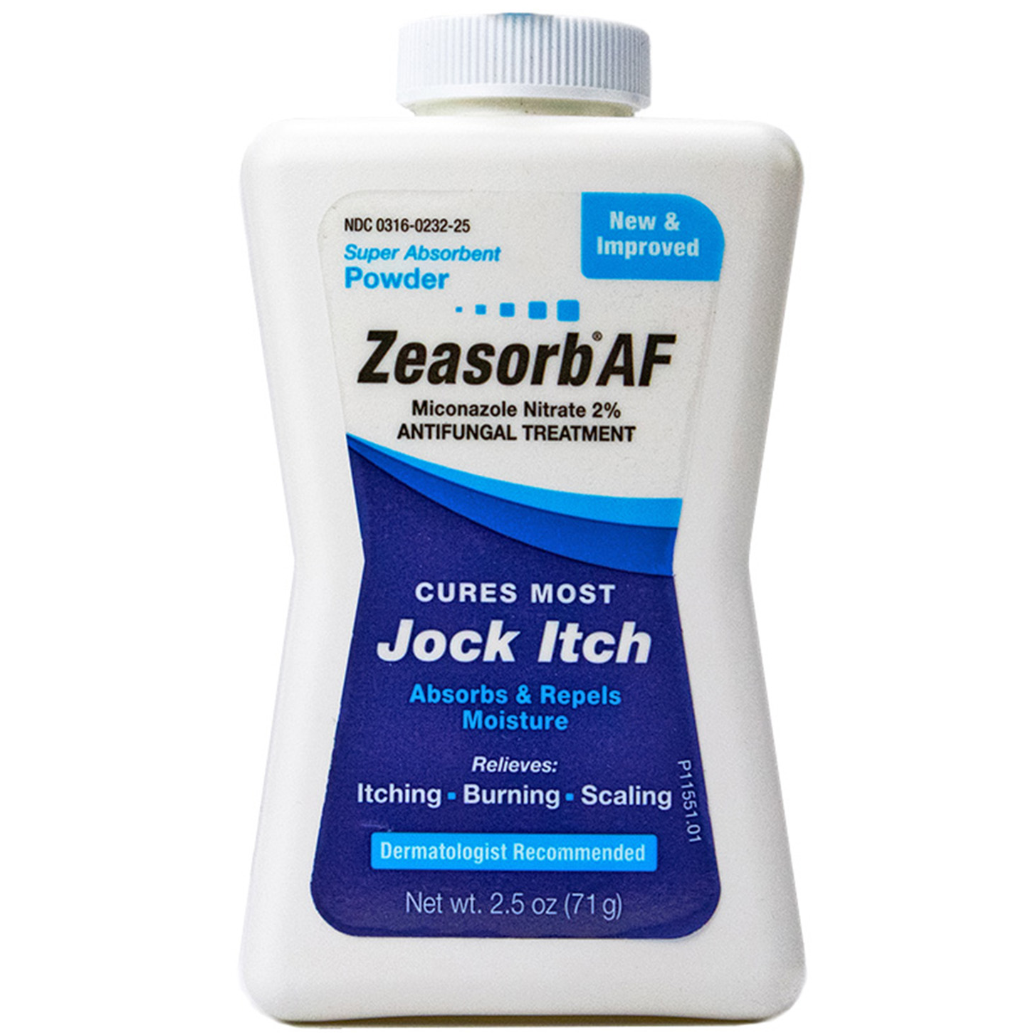 Zeasorb AF Antifungal Treatment Super Absorbent Powder For Jock Itch 71 G