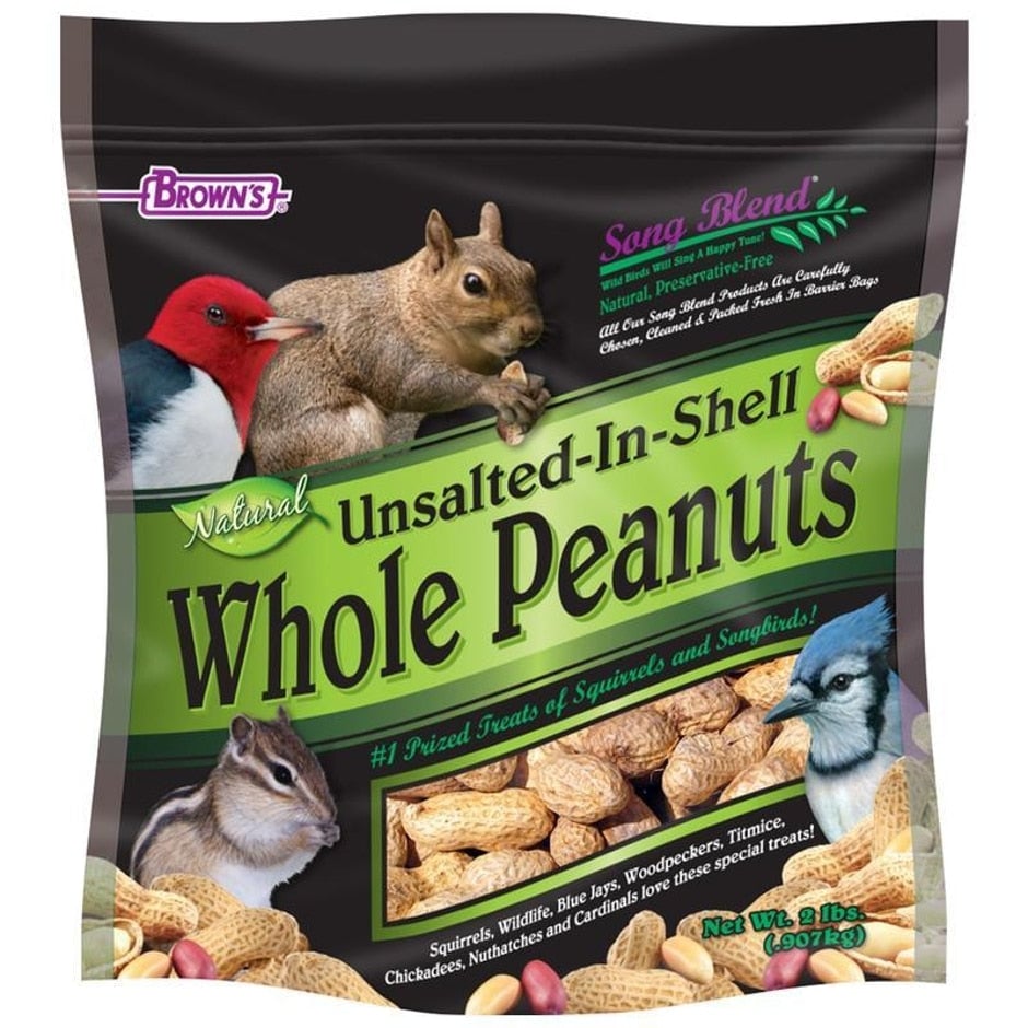 F. M. Brown's Song Blend Unsalted In-Shell Whole Peanuts, 2 Lb