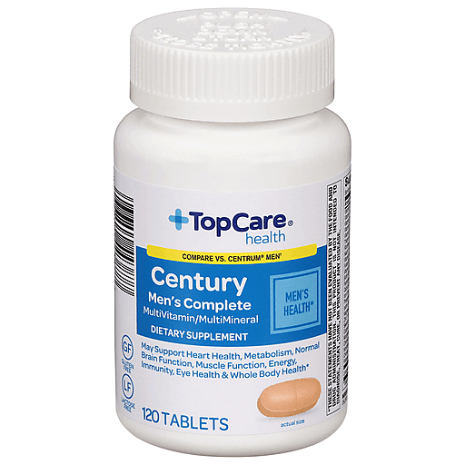 TopCare Century Men’s Complete Multivitamin/Multimineral Tablets, 120 ct