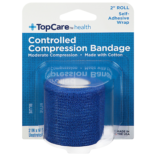 TopCare Health Unstretched Controlled Compression Bandage Blue 2 in x 90 in 1 ct