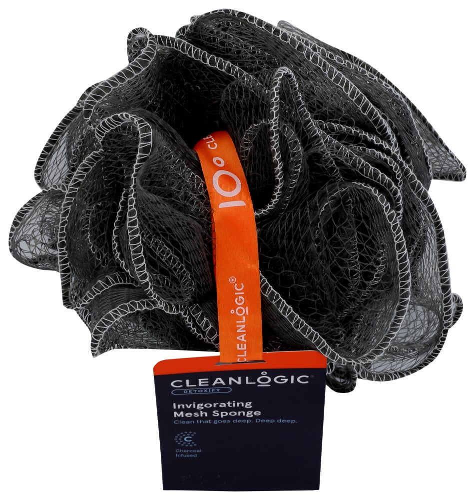 Cleanlogic Purifying Charcoal Mesh Bath Sponge