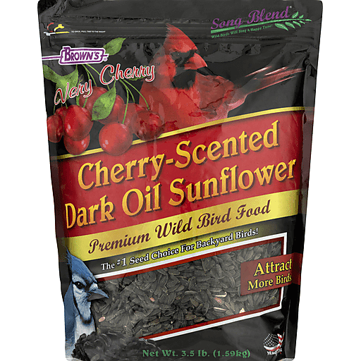 Brown's Cherry-Scented Dark Oil Sunflower Premium Wild Bird Food