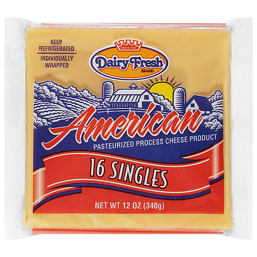 Dairy Fresh Cheese Product, American, Pasteurized Process