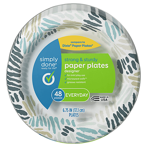 Simply Done Designer Paper Plates 7 in 48 ct