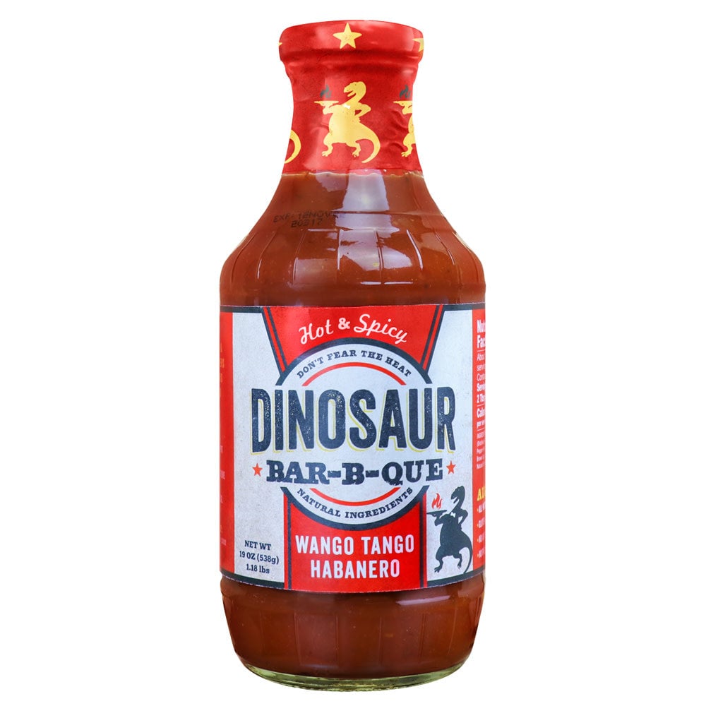 Dinosaur Bar-B-Que Sauce, Wango Tango Habanero, 19Oz