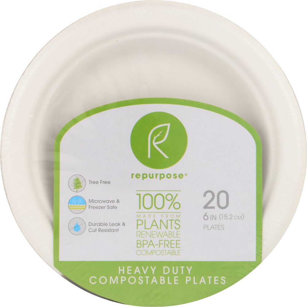 Repurpose Dessert Plates, Heavy Duty, 6 Inch