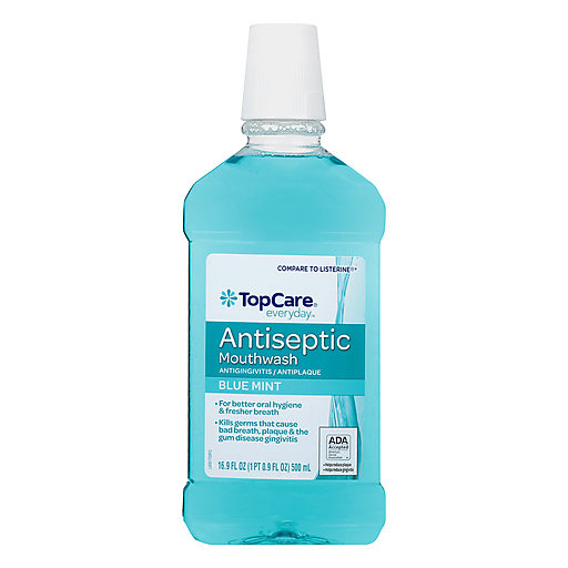 TopCare Antiseptic Mouthwash Blue Mint 16.9 fl oz