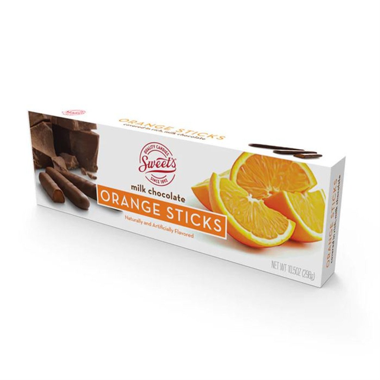 Sweet's Milk Chocolate Orange Sticks 10.5 Oz. Box