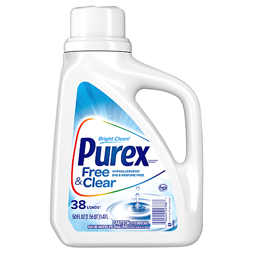 Purex Free & Clear Concentrated Detergent, 38 Loads, 50 Fl Oz