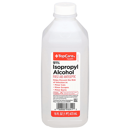 TopCare Isopropyl Alcohol 91% Solution 16 fl oz