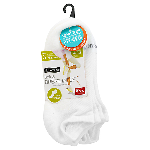 No nonsense Soft & Breathable Shoe Size 4-10 Women's Cushioned Show Socks
