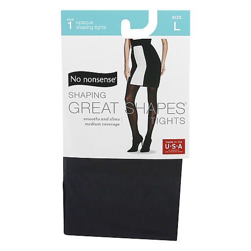 No nonsense Great Shapes Opaque Large Black Shaping Tights