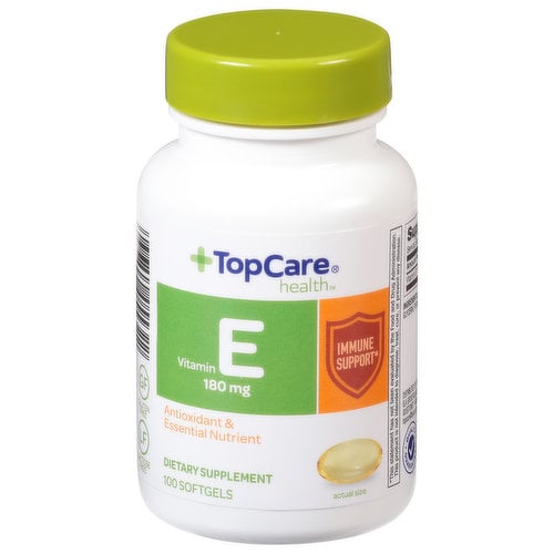 TopCare Vitamin E Softgels 180 mg, 100 ct