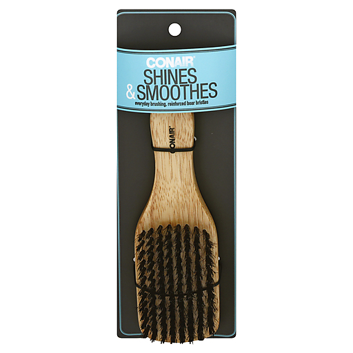 Conair Brush - Wood Club Reinforced Boar Bristles