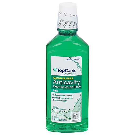 TopCare Anticavity Fluoride Rinse Mint 18 fl oz