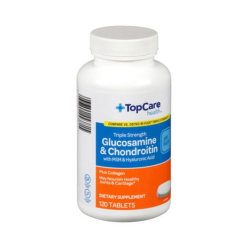 TopCare Glucosamine & Chondroitin Tablets, 120 ct